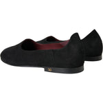 Dolce & Gabbana Black Suede Loafers Formal Dress Slip On Shoes MV5689-41.5