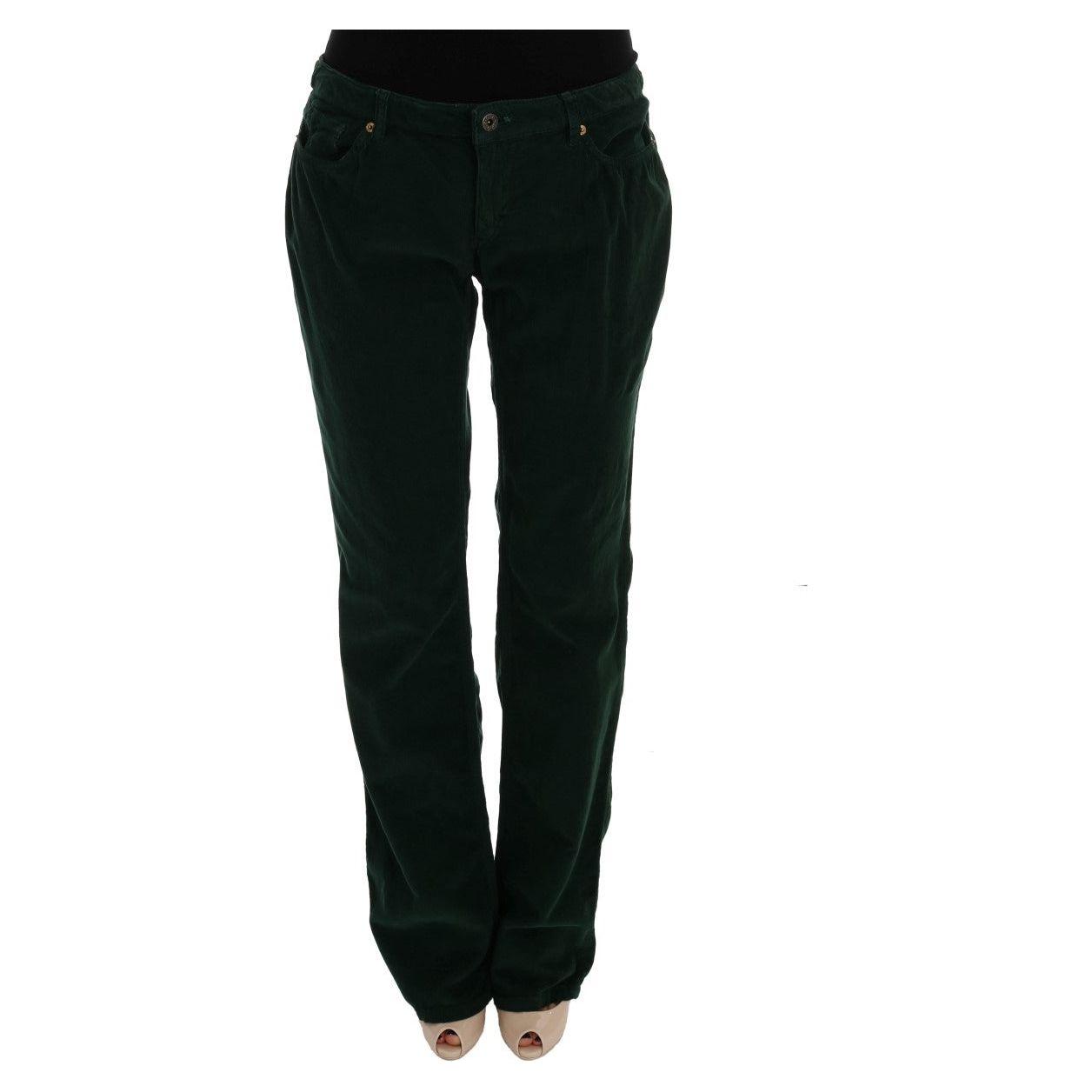 Dolce & Gabbana Green Cotton Corduroys Jeans
