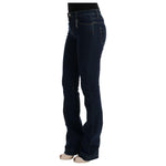 Costume National Blue Cotton Bootcut Flared Jeans SIG30109-4