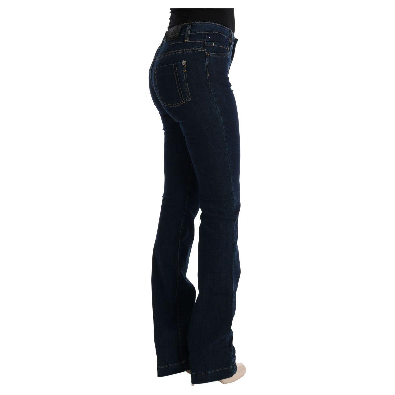 Costume National Blue Cotton Bootcut Flared Jeans SIG30109-4