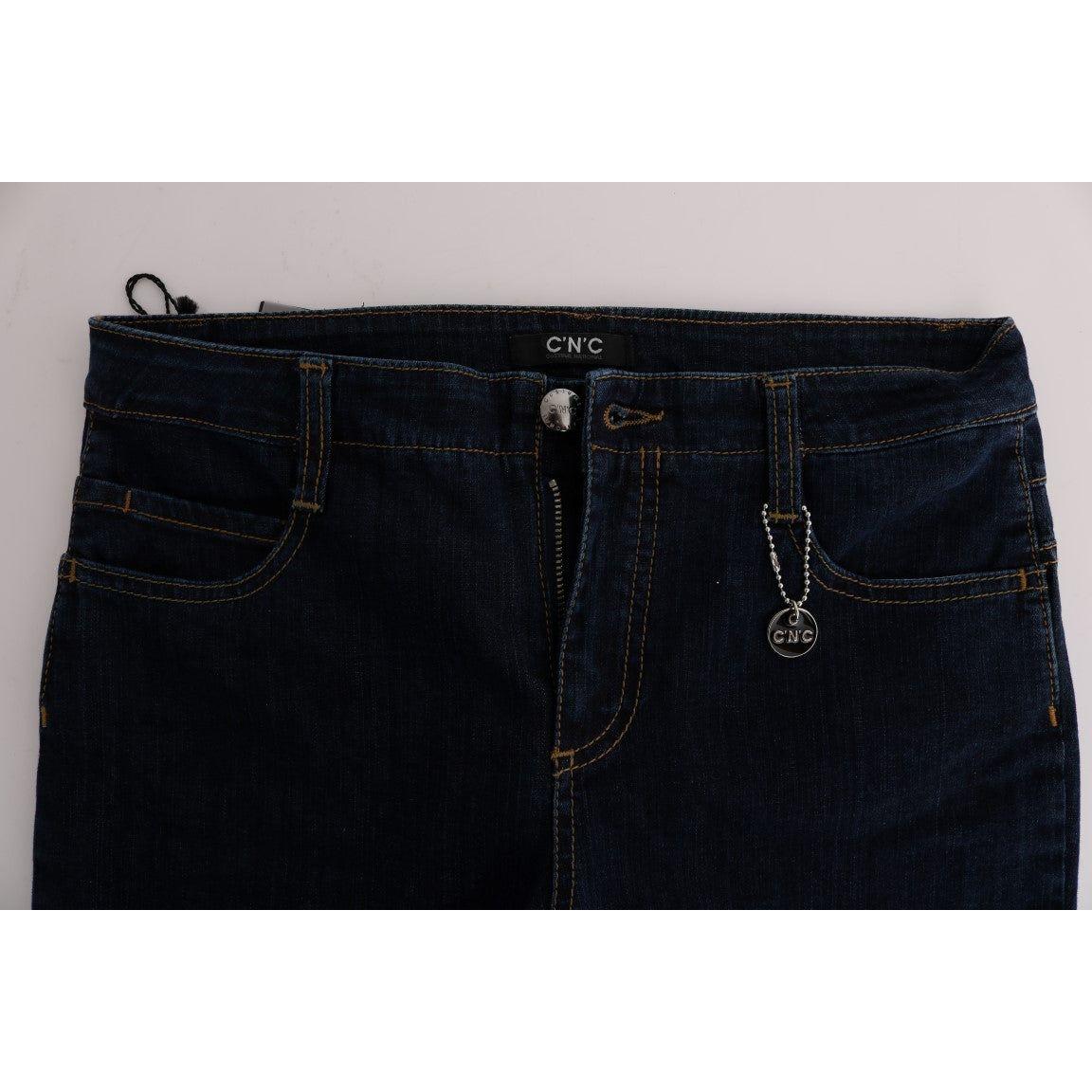 Costume National Blue Cotton Bootcut Flared Jeans SIG30109-4