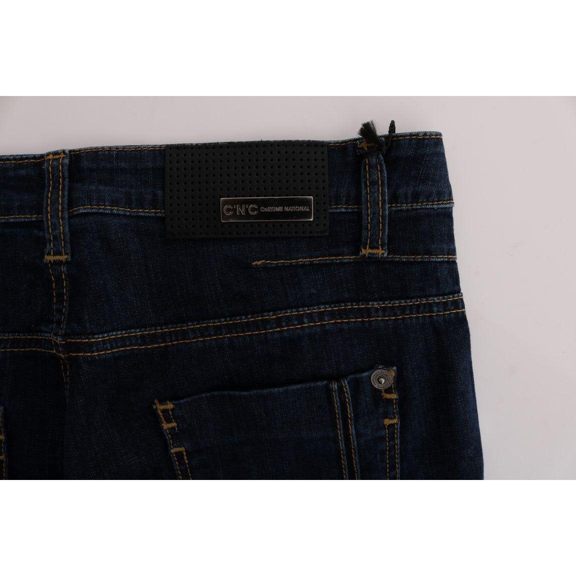Costume National Blue Cotton Bootcut Flared Jeans SIG30109-4