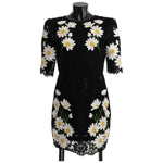 Dolce & Gabbana Black Floral Lace Chamomile Sicily Dress SIG60665-1
