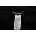 Dolce & Gabbana Black Floral Sheath Dress DR1110-1