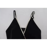 Dsquared² Black Embellished Sleeveless V-neck Jumpsuit Dress DR28909-38