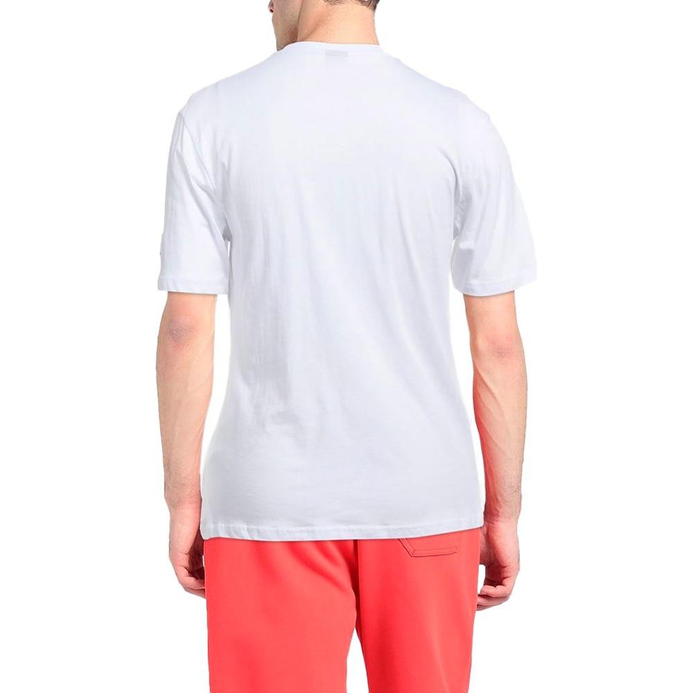 North Sails Elegant White Cotton Logo Tee NO-12779-M