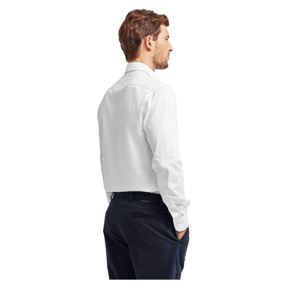 Ballantyne White Cotton Men's Shirt BA-12354-IT38 | XS