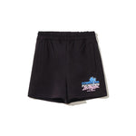 Comme Des Fuckdown Chic Black Cotton Shorts with Side Pockets CO-10350-S