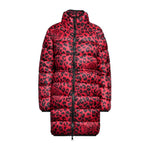 Love Moschino Chic Leopard Print Long Down Jacket LO-10239-IT44|L