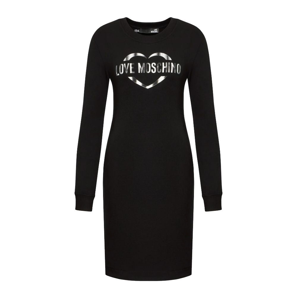 Love Moschino Chic Cotton Blend Logo Dress LO-10235-IT44|L