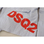 Dsquared² Blue Striped Single Breasted Formal Coat Blazer JKT3545-48