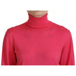 Dsquared² Pink Solid Long Sleeve Turtle Neck Casual Sweater TSH83426
