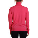 Dsquared² Pink Solid Long Sleeve Turtle Neck Casual Sweater TSH83426