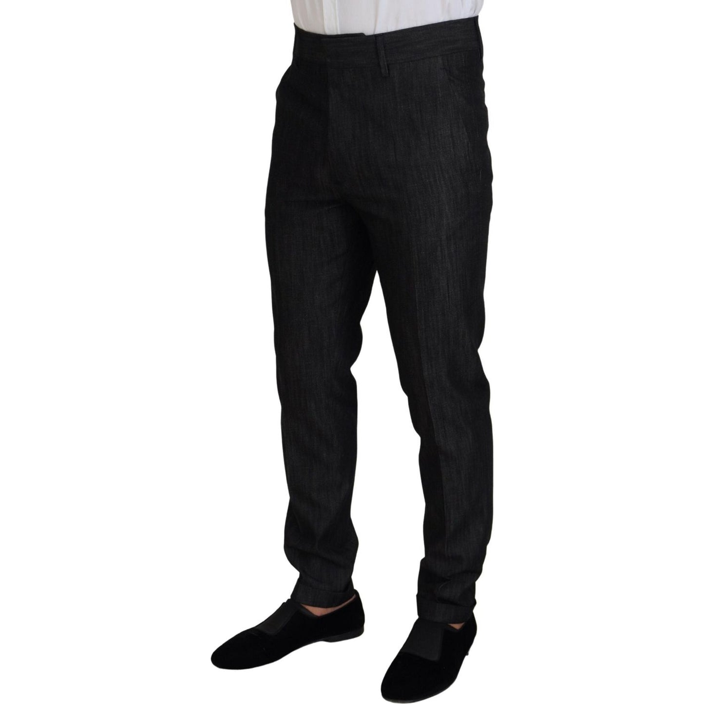 Dsquared² Black Cotton Single Breasted 2 Piece MIAMI Suit KOS2013-48