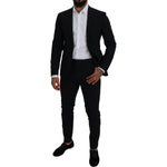 Dsquared² Black Wool Single Breasted 2 Piece LONDON Suit KOS2014-48