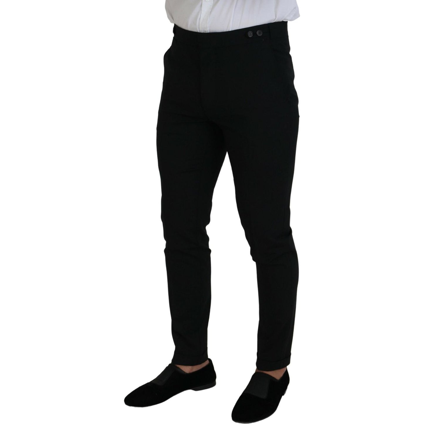 Dsquared² Black Wool Single Breasted 2 Piece LONDON Suit KOS2014-48