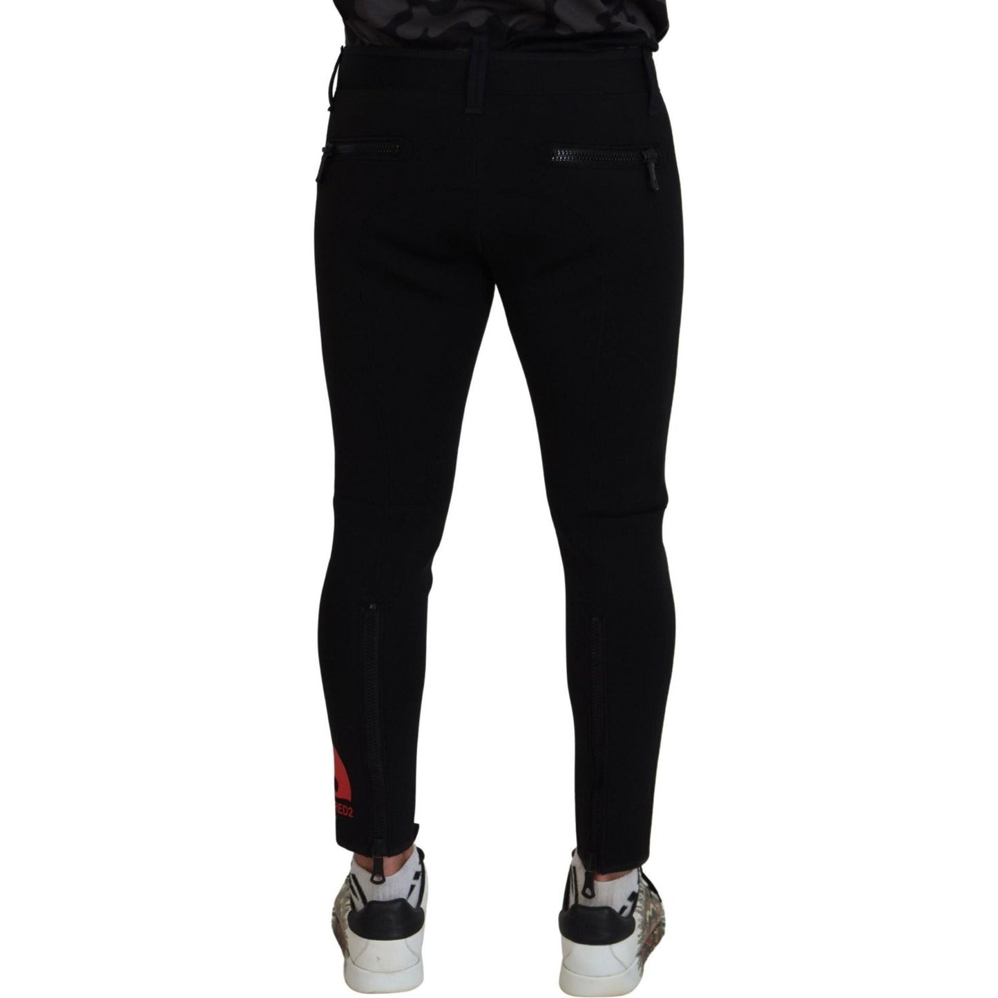 Dsquared² Back Polyamide Slim Fit Logo Print Pants PAN74462-48