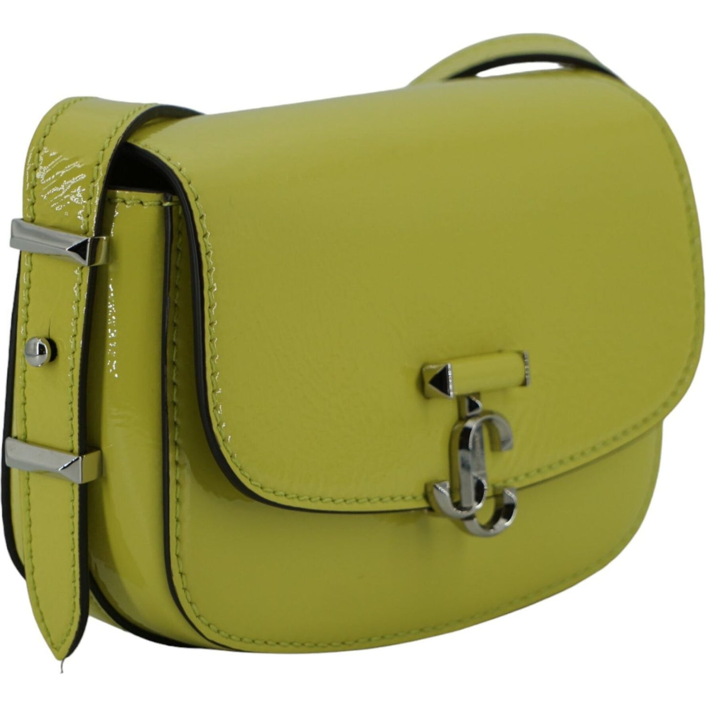 Jimmy Choo Lime Yellow Leather Small Shoulder Bag