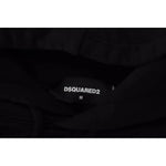 Dsquared² Black Cotton Hooded Printed Men Pullover Sweater TSH83482-48