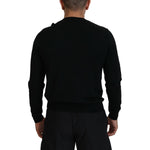 Dsquared² Black Logo Print Long Sleeves Men Pullover Sweater TSH83535-48