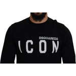 Dsquared² Black Logo Print Long Sleeves Men Pullover Sweater TSH83535-48