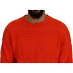 Dsquared² Orange Cotton Long Sleeves Men Pullover Sweater TSH83545-48