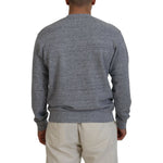 Dsquared² Gray Crystal Embellishment Men Pullover Sweater TSH83559-48