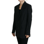 Dsquared² Black Flower Single Breasted Coat Blazer JKT3524-38