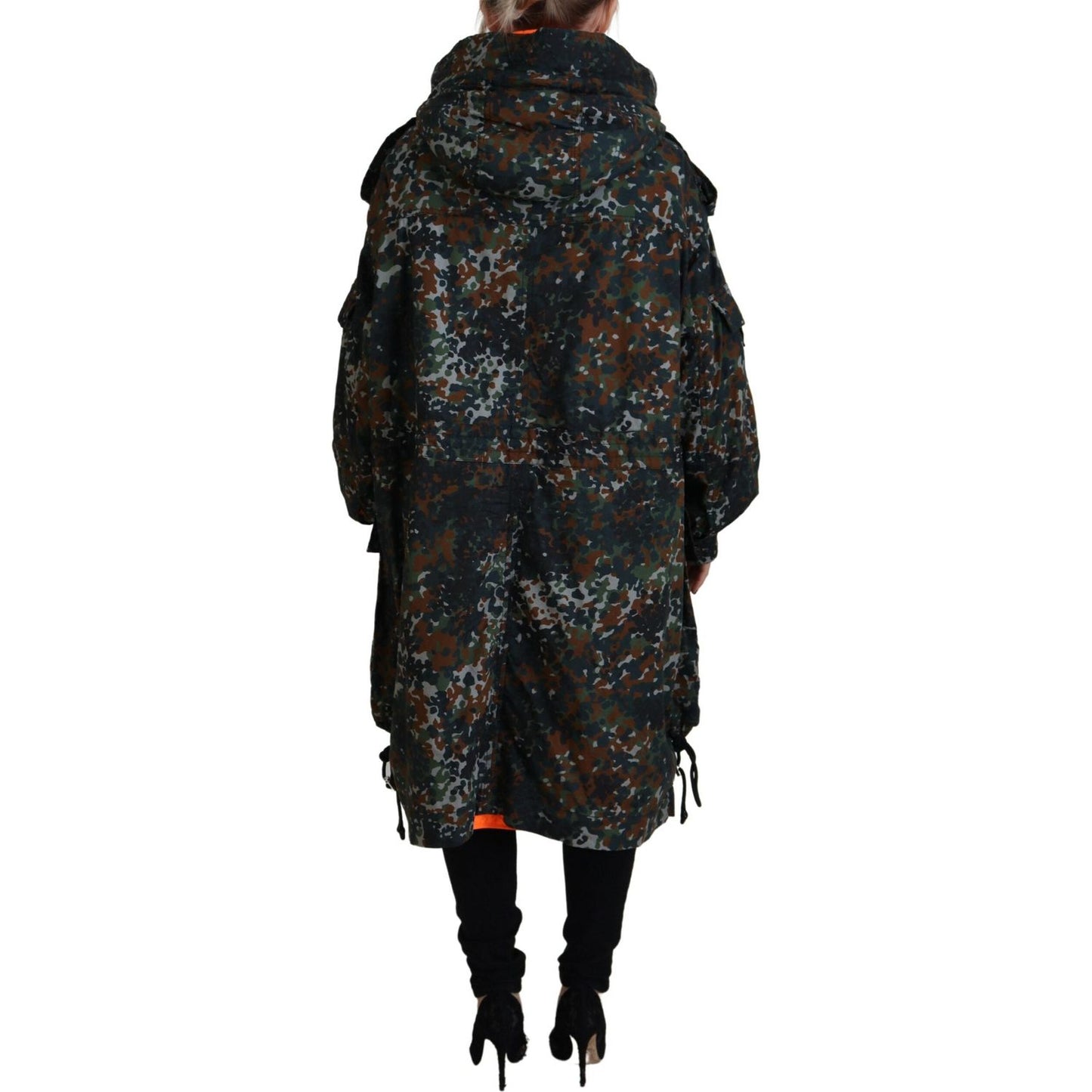 Dsquared² Green Hooded Goth Camouflage Print Parka Coat Jacket JKT3530-38
