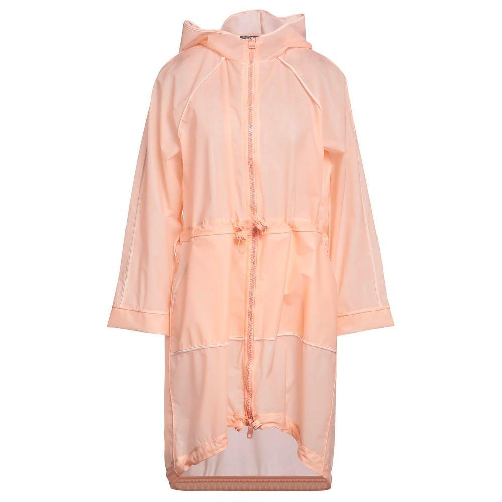 Elisabetta Franchi Powder Pink Long Waterproof Jacket EL-10020-IT42|M
