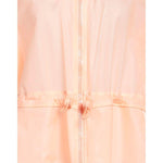 Elisabetta Franchi Powder Pink Long Waterproof Jacket EL-10020-IT42|M