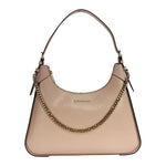 Michael Kors Wilma Large Smooth Leather Chain Shoulder Bag Purse Powder Blush 76841