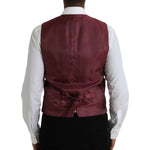 Dolce & Gabbana Multicolor Galaxy Silk Waistcoat Formal Vest TSH86220-48