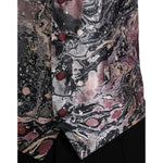 Dolce & Gabbana Multicolor Galaxy Silk Waistcoat Formal Vest TSH86220-48