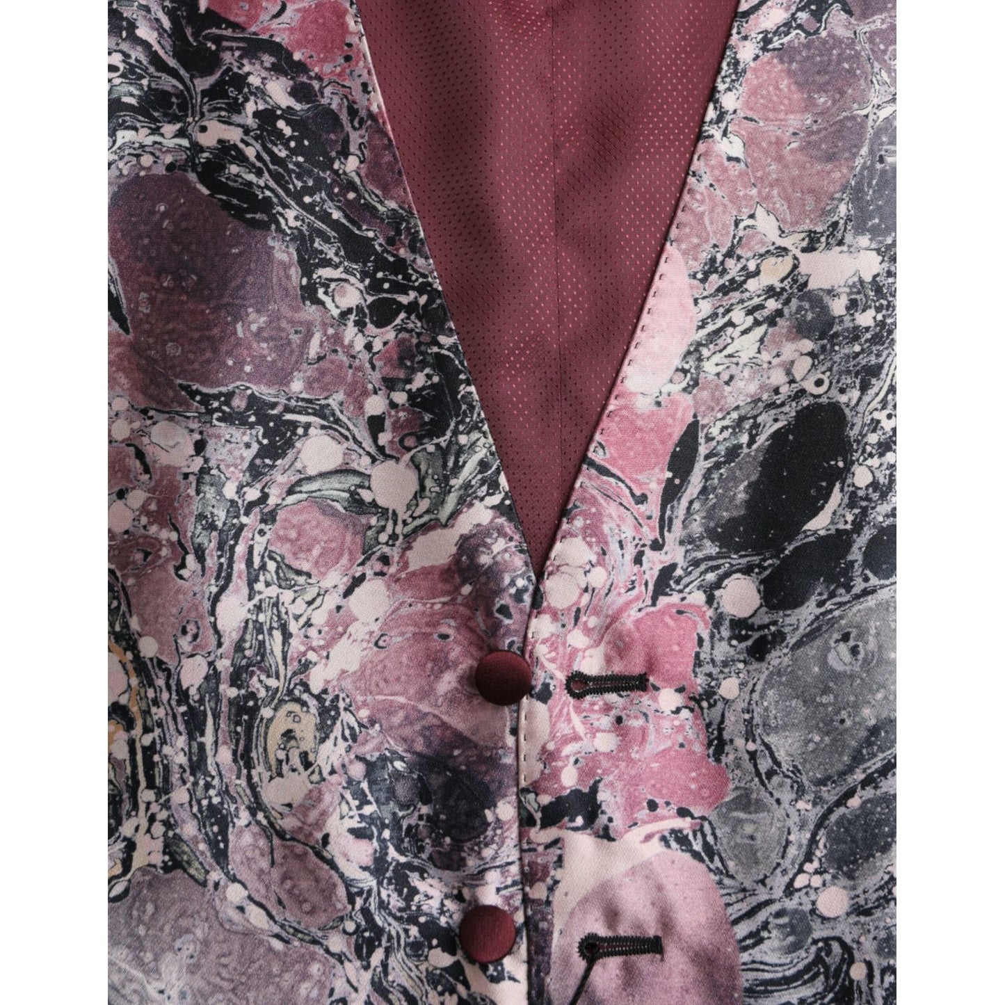 Dolce & Gabbana Multicolor Galaxy Silk Waistcoat Formal Vest TSH86220-48