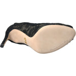 Dolce & Gabbana Black Stretch Taormina Lace Boots Shoes LA10784-37.5