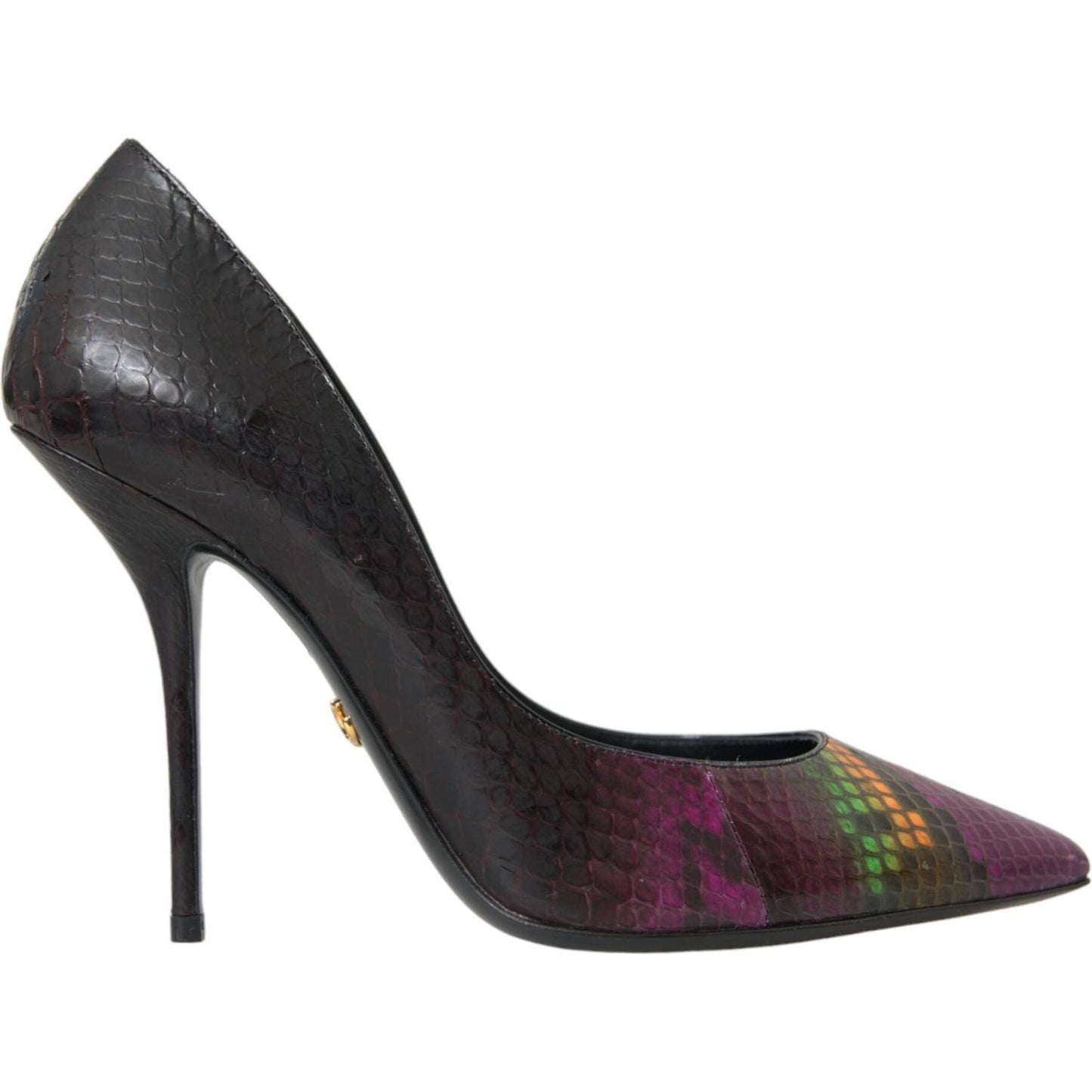 Dolce & Gabbana Multicolor Exotic Leather Heels Pumps Shoes LA10861-40