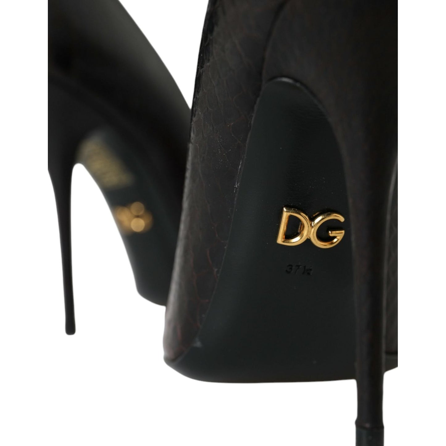Dolce & Gabbana Multicolor Exotic Leather Heels Pumps Shoes LA10861-40