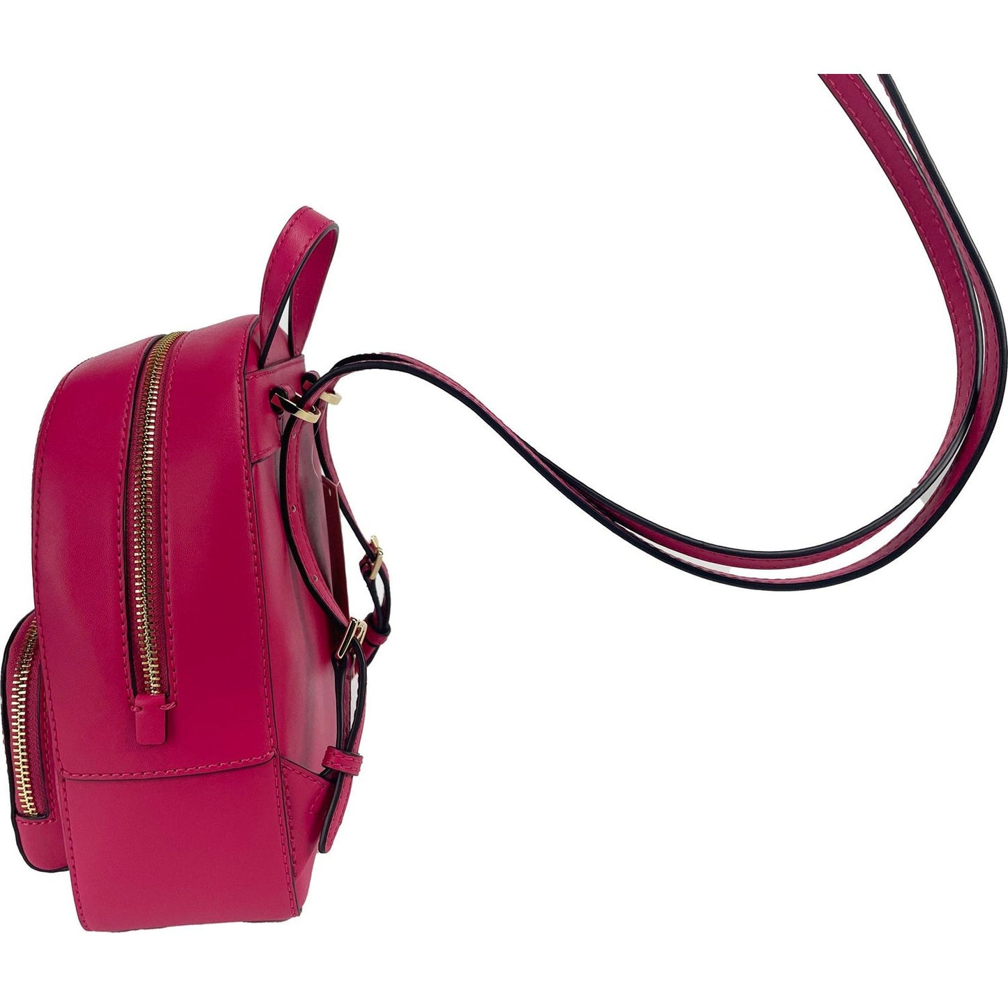 Michael Kors Jaycee Mini XS Pebbled Leather Zip Pocket Backpack Bag 83331