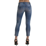 Dsquared² Blue Mid Waist Cropped Twiggy Denim Jeans PAN74490-38