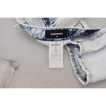 Dsquared² Light Blue Cotton High Waist Straight Denim Jeans PAN74518-38