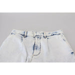 Dsquared² Light Blue Cotton High Waist Straight Denim Jeans PAN74518-38