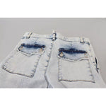 Dsquared² Light Blue Cotton High Waist Straight Denim Jeans PAN74518-38