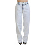 Dsquared² Light Blue Cotton High Waist Straight Denim Jeans PAN74518-38