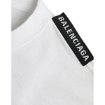 Balenciaga Off White Cotton Jersey Round Neck T-shirt TSH84961-S