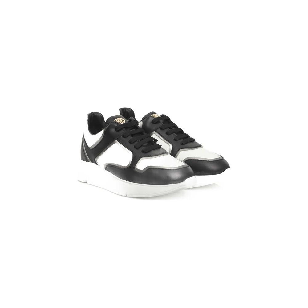 Cerruti 1881 Black Cowhide Women Sneaker CE-24511-EU37/US7