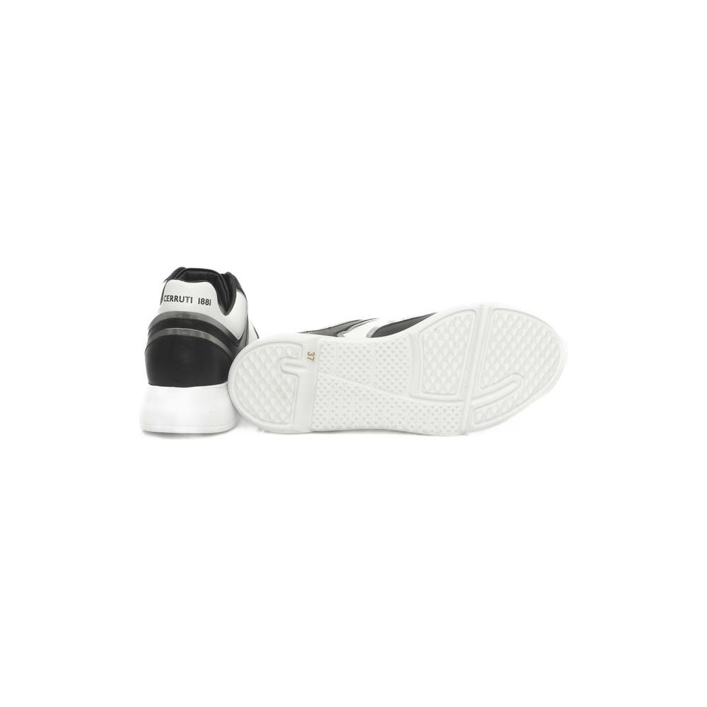 Cerruti 1881 Black Cowhide Women Sneaker CE-24511-EU37/US7