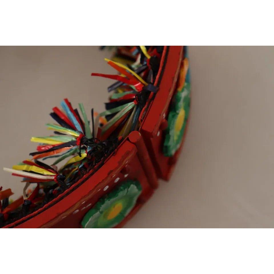 Dolce & Gabbana Multicolor Floral Wide Waist Carretto Belt BEL8294-65