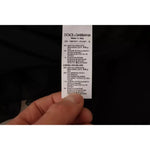 Dolce & Gabbana Black V-neck Long Sleeves Mini A-line Dress DR28646