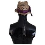 Dolce & Gabbana Brown Ribbon Floral Embellished Straw Hat HAT9432-58